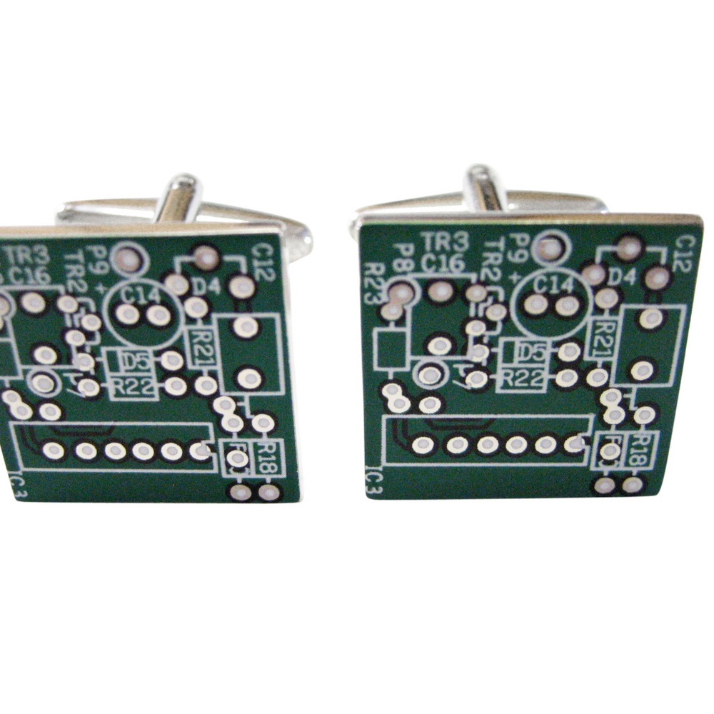 Detailed Computer Circuit Design Cufflinks - image 1